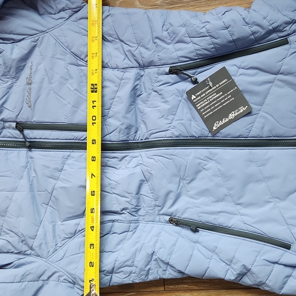 NWT Eddie Bauer Ignitelite Reversible Hooded Jacket Dusty Blue Gray First Ascent - Picture 14 of 15